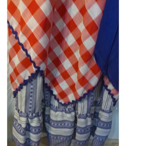 Vintage Jane Justin For Don Sophisticates Prairie Country Maxi Dress READ - Picture 8 of 8